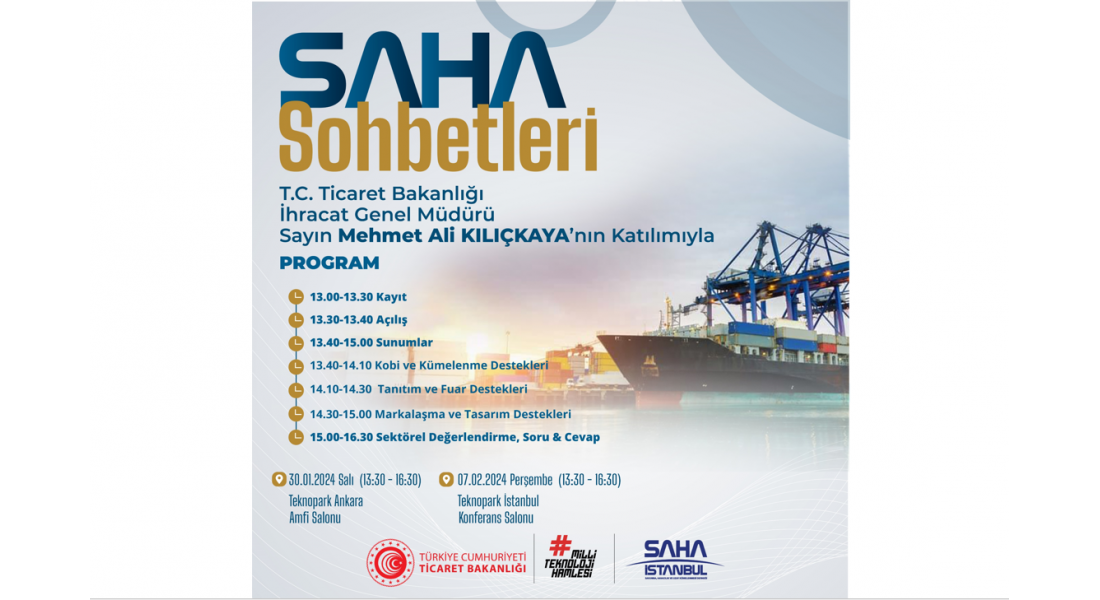 SAHA Sohbetler | Ticaret Bakanlığı’nın İhracat Süreçleri ve Devlet Destekleri 