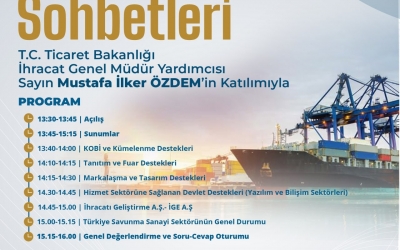 SAHA Sohbetler | Ticaret Bakanlığı’nın İhracat Süreçleri ve Devlet Destekleri, 28 Şubat 2024 (Çevrimiçi)