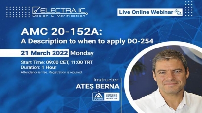 Ücretsiz Online Eğitim | AMC 20-152A: A Description to When to Apply DO-254