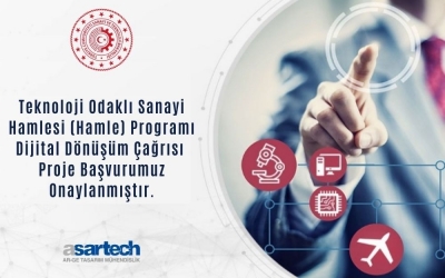 SAHA İstanbul firmamız Asartech’in Dijital Dönüşüm Çağrısı Projesi Onaylandı