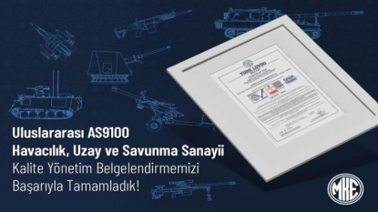 MKE, AS9100 Sertifikası kazandı
