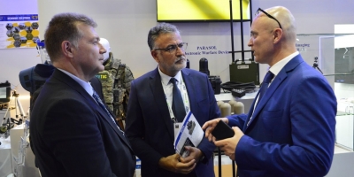 Ukrayna Ulusal Savunma Sanayii Kümelenmesi (NAUDI) standını ziyaret ettik.